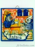 Mattonelle ceramica mestiere Notaio